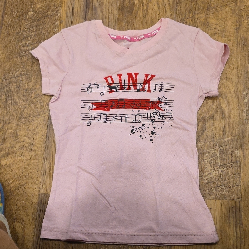 Pink Junior Music Note T-Shirt